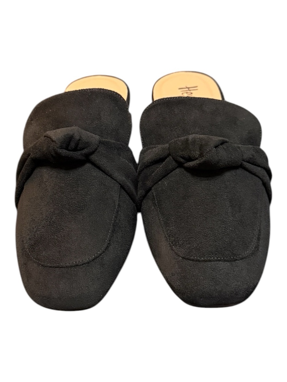 Hey Girl by Corkys Clingy Faux Suede Mules Size 10 Black NIB